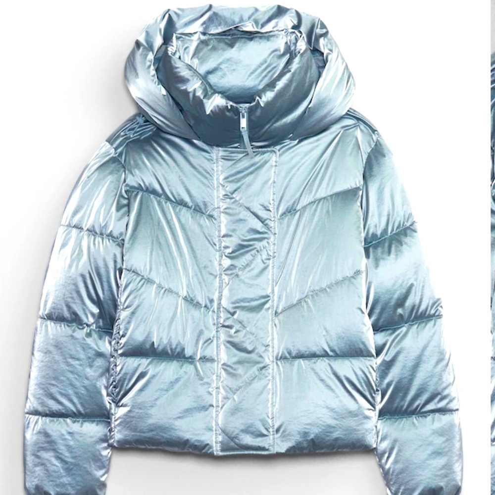 NWT GAP coldcontrol max puffer jacket, blue crystal shine, size XXL